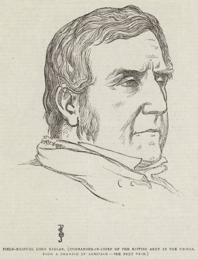 Veldmaarschalk Lord Raglan, Opperbevelhebber van het Britse Leger op de Krim door Frederick John Skill